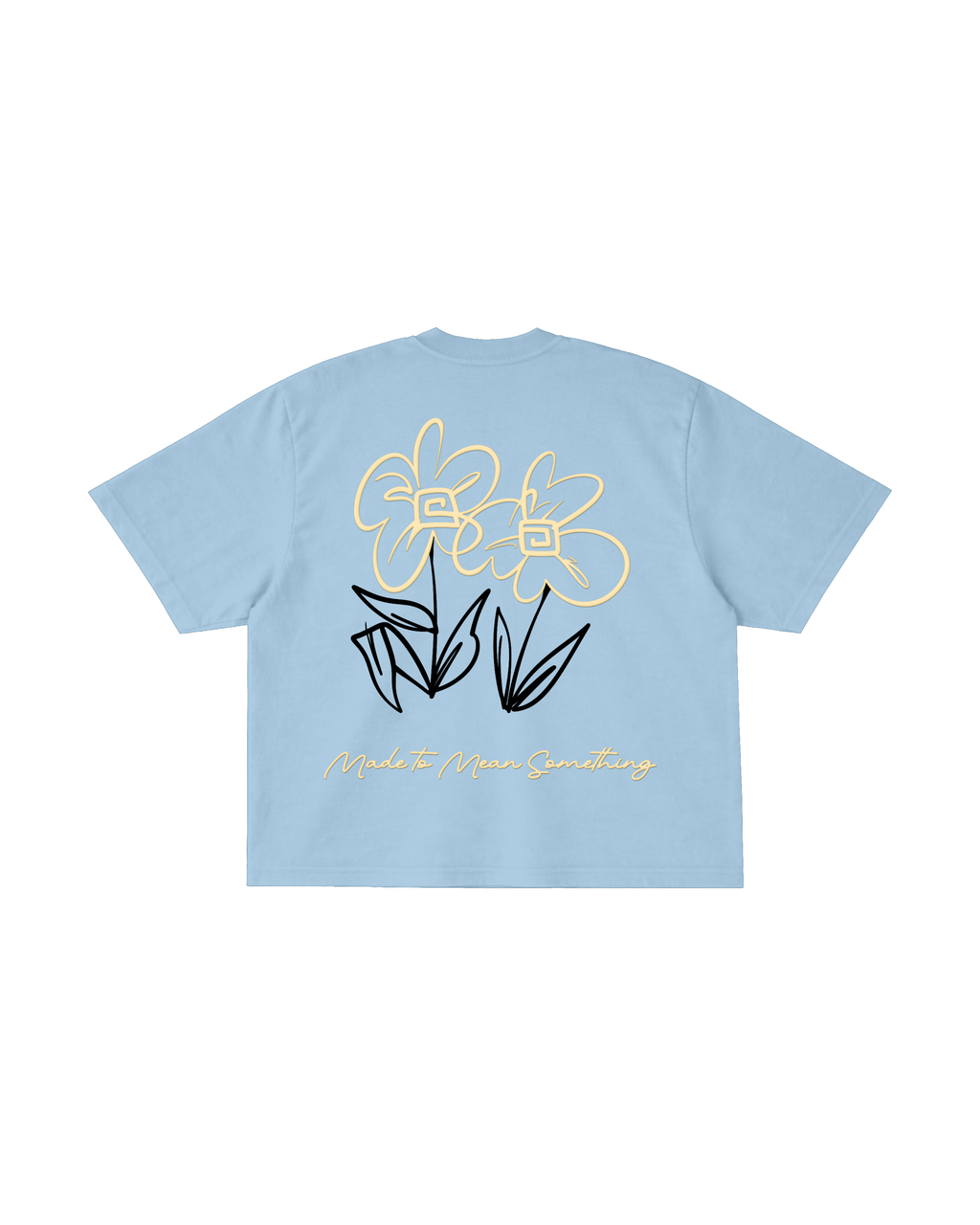 SAKURA TEE IN POWDER BLUE